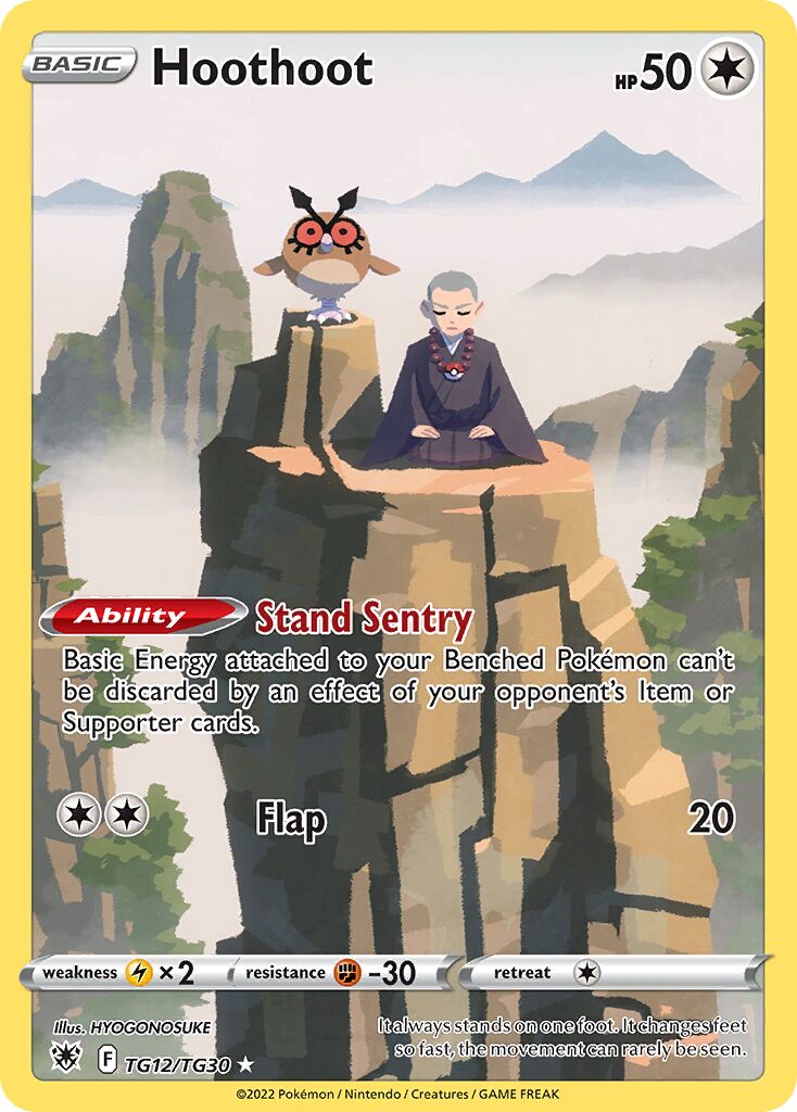 Hoothoot - TG12/TG30 - Rare Holo (Inglés Foil LP)