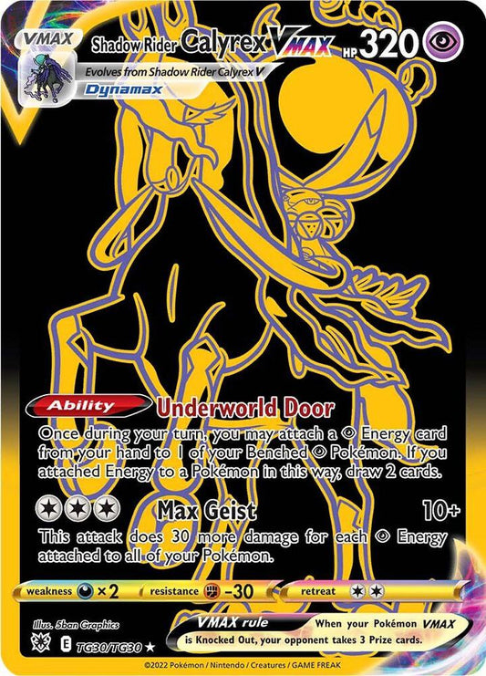 Shadow Rider Calyrex VMAX - TG30/TG30 - Rare Secret (Inglés Foil NM)