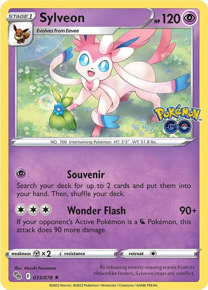 Sylveon - 035/078 - Rare Holo (Inglés Foil LP)
