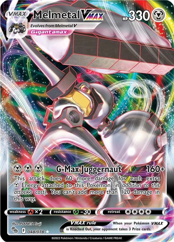Melmetal VMAX - 048/078 - Holo Rare VMAX (Inglés Foil NM)