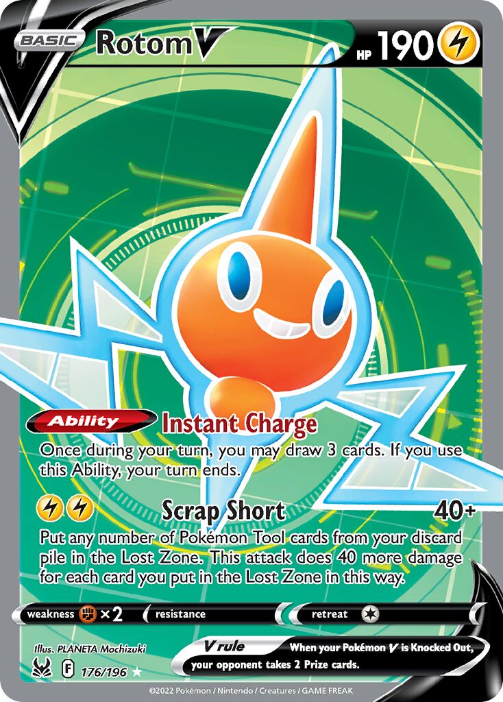 Rotom V - 176/196 - Rare Ultra (Inglés Foil NM)