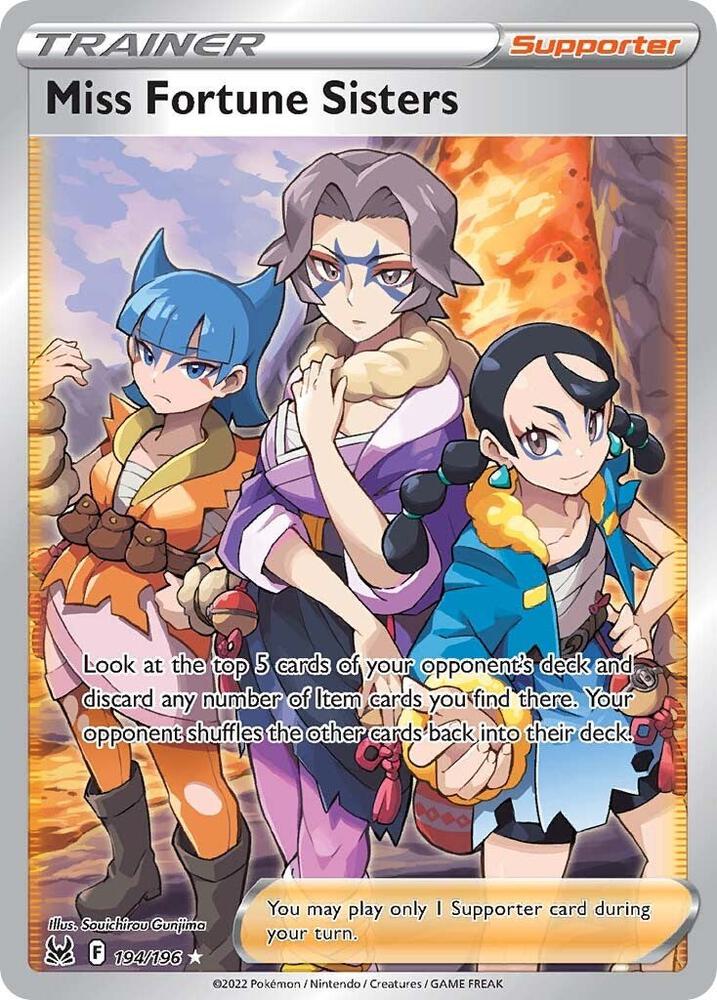 Miss Fortune Sisters - 194/196 - Rare Ultra (Español Foil NM)