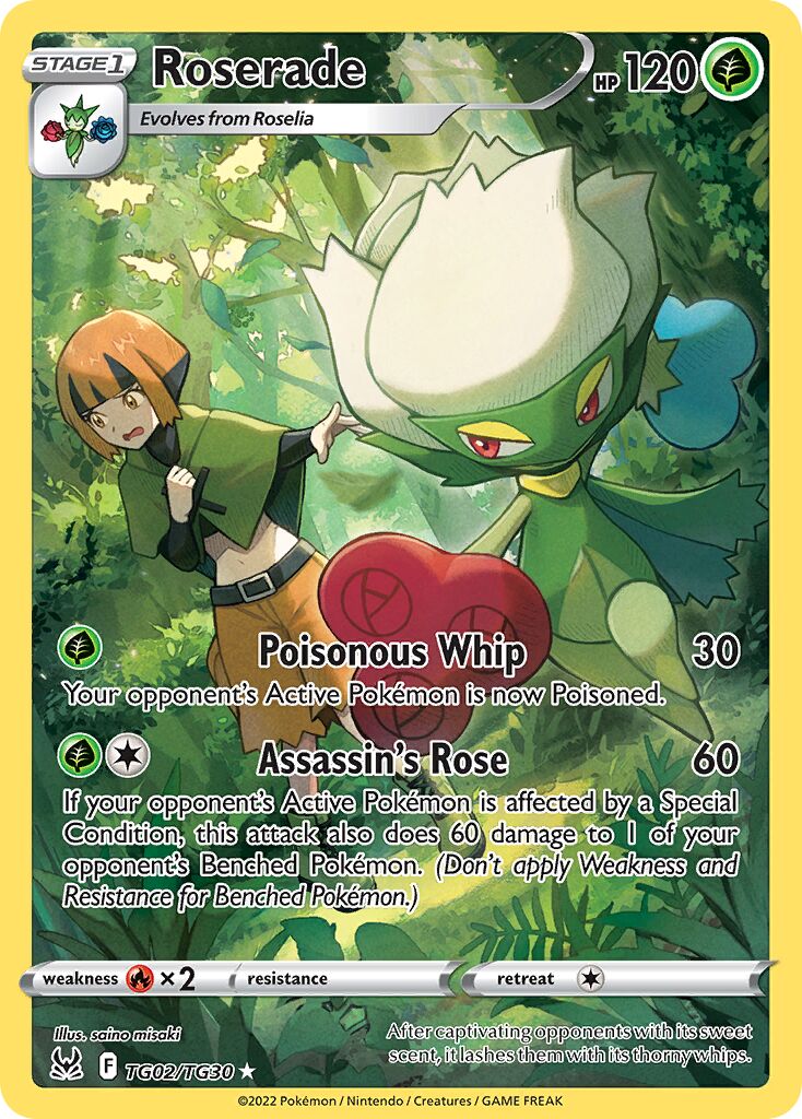 Roserade - TG02/TG30 - Rare Holo (Inglés Foil NM)