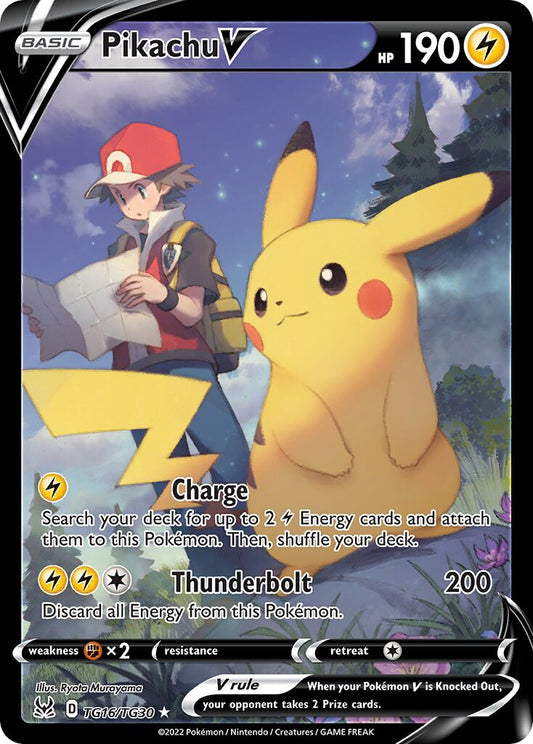 Pikachu V - TG16/TG30 - Holo Rare V (Inglés Foil NM)