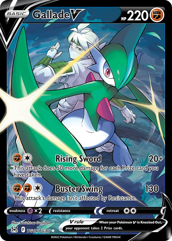 Gallade V - TG19/TG30 - Holo Rare V (Inglés Foil NM)