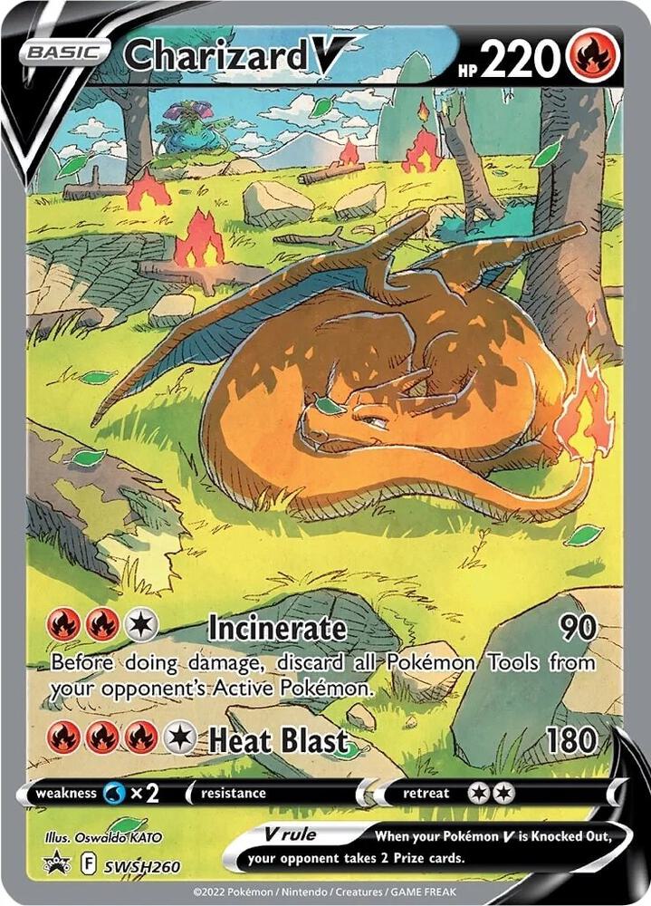 Charizard V - SWSH260 - Promo (Inglés Foil NM)