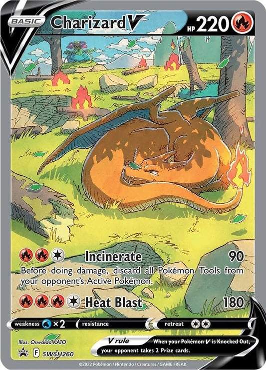Charizard V - SWSH260 - Promo (Inglés Foil NM)