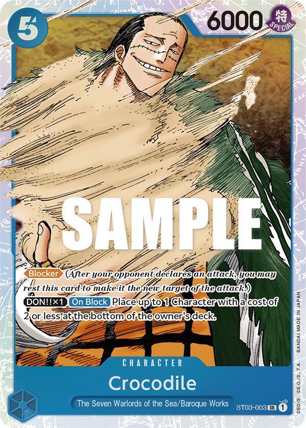 Crocodile (003) - ST03-003 - Super Rare (Inglés Foil NM)