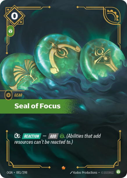 SEAL OF FOCUS - OGN-081/298