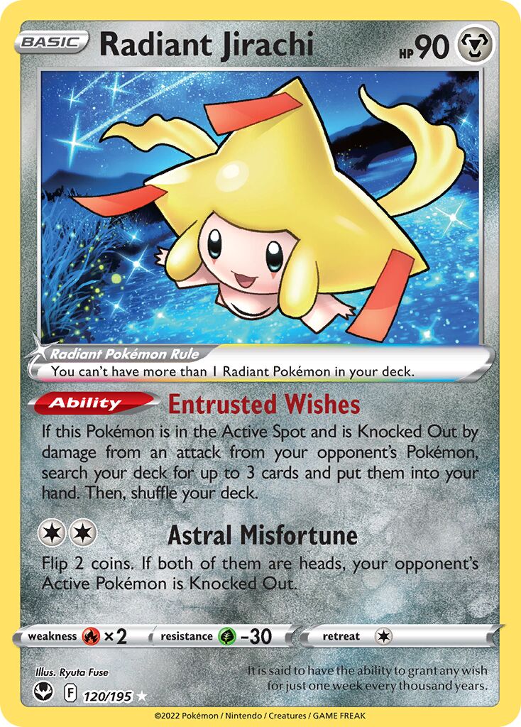 Radiant Jirachi - 120/195 - Radiant Rare (Inglés Foil NM)