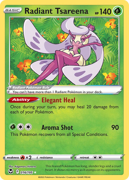 Radiant Tsareena - 016/195 - Radiant Rare (Español Foil NM)