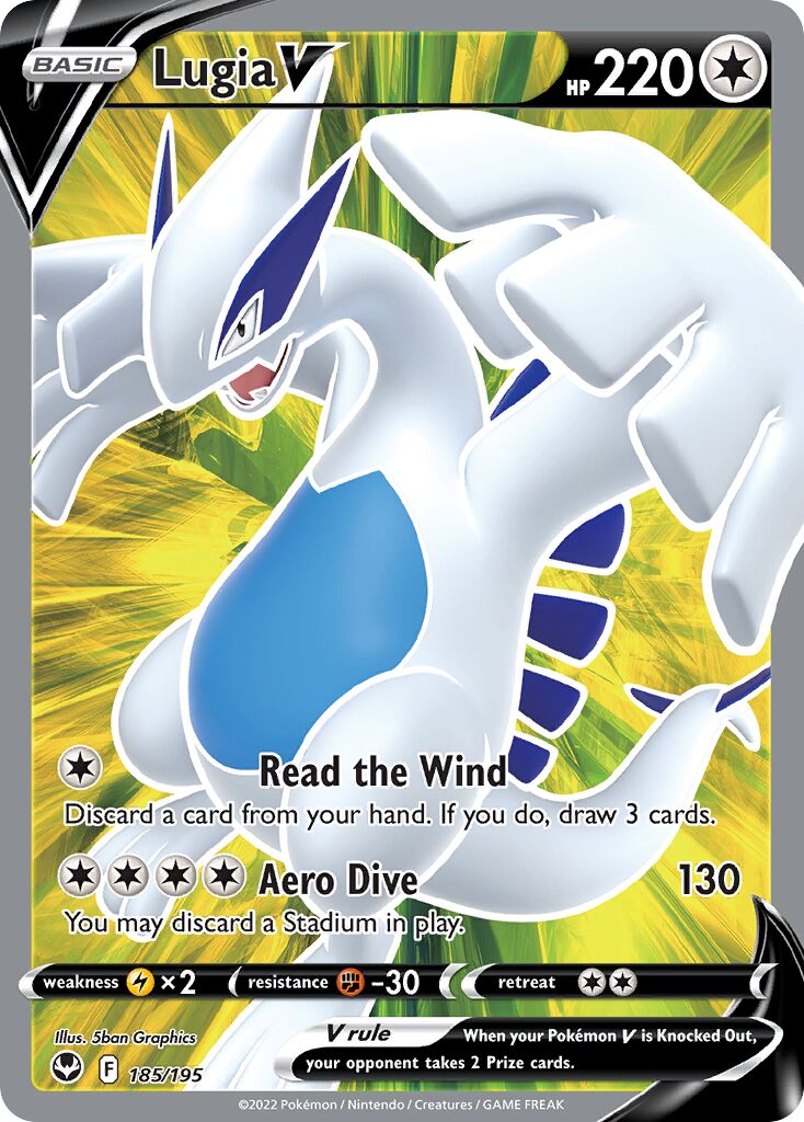 Lugia V - 185/195 - Rare Ultra (Inglés Foil MP)
