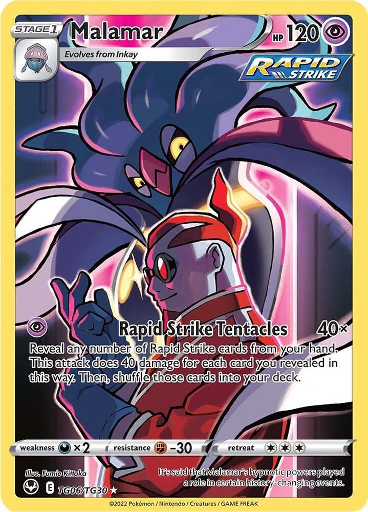 Malamar - TG06/TG30 - Rare Holo (Inglés Foil NM)