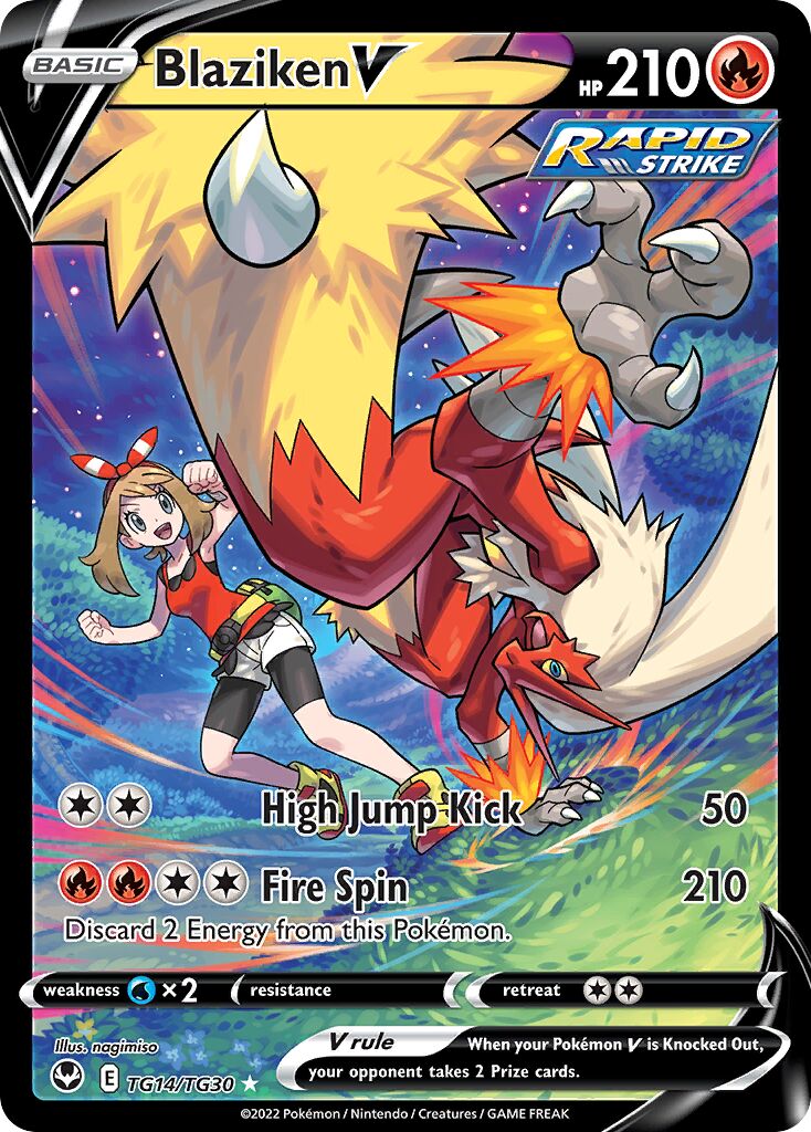 Blaziken V - TG14/TG30 - Holo Rare V (Inglés Foil NM)