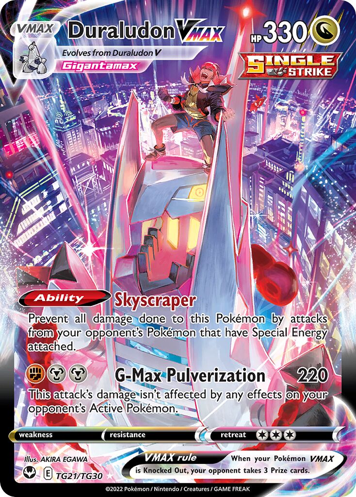Duraludon VMAX - TG21/TG30 - Holo Rare VMAX (Inglés Foil LP)