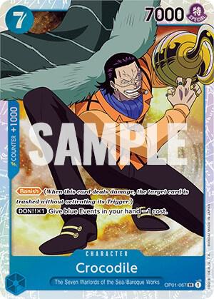 Crocodile (067) - OP01-067 - Super Rare Foil (Inglés Foil NM)