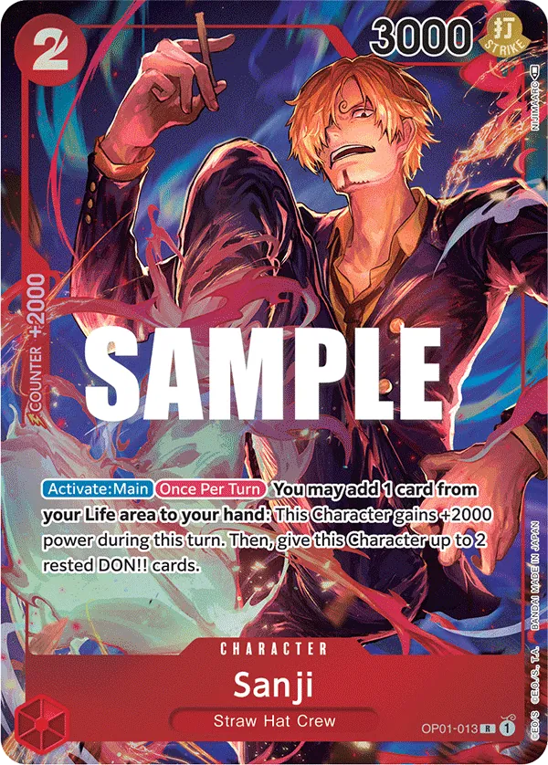 Sanji (Parallel) - OP01-013 - Alternate Art Foil (Inglés Foil NM)