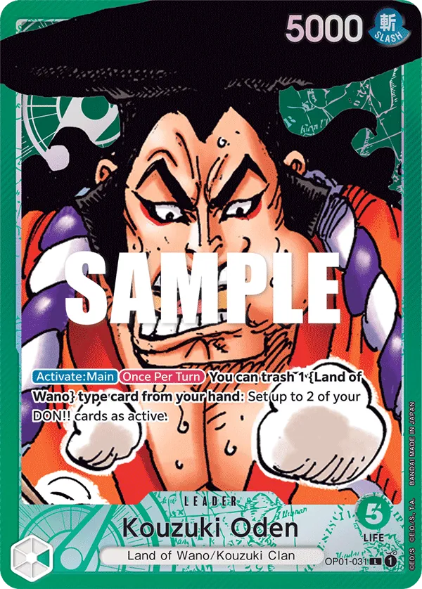 Kouzuki Oden (Parallel) - OP01-031 - Alternate Art Foil (Inglés Foil NM)