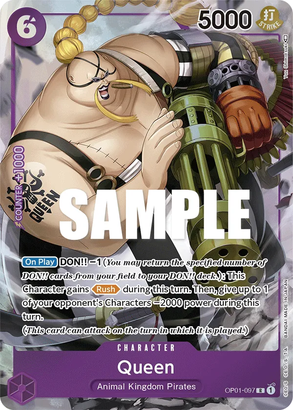 Queen (Parallel) - OP01-097 - Alternate Art Foil (Inglés Foil NM)