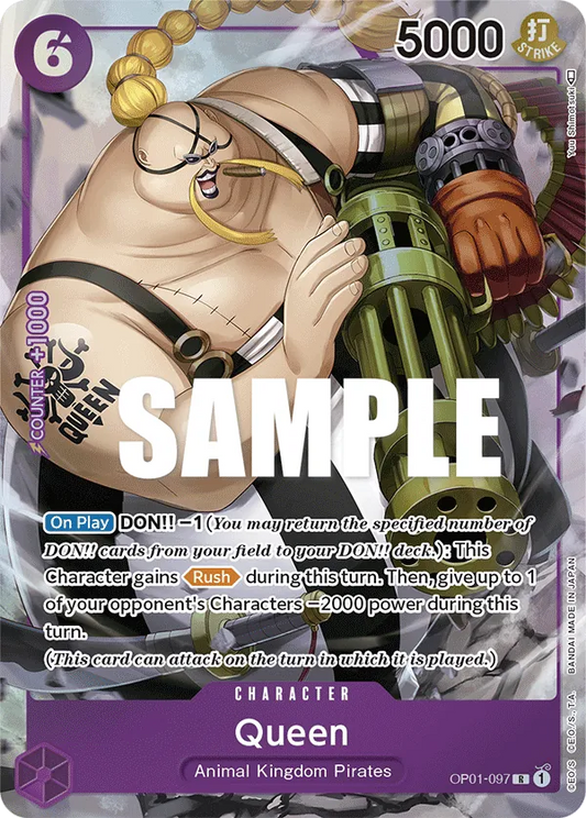 Queen (Parallel) - OP01-097 - Alternate Art Foil (Inglés Foil NM)