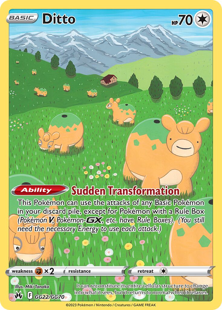 Ditto - GG22/GG70 - Rare Holo (Inglés Foil NM)