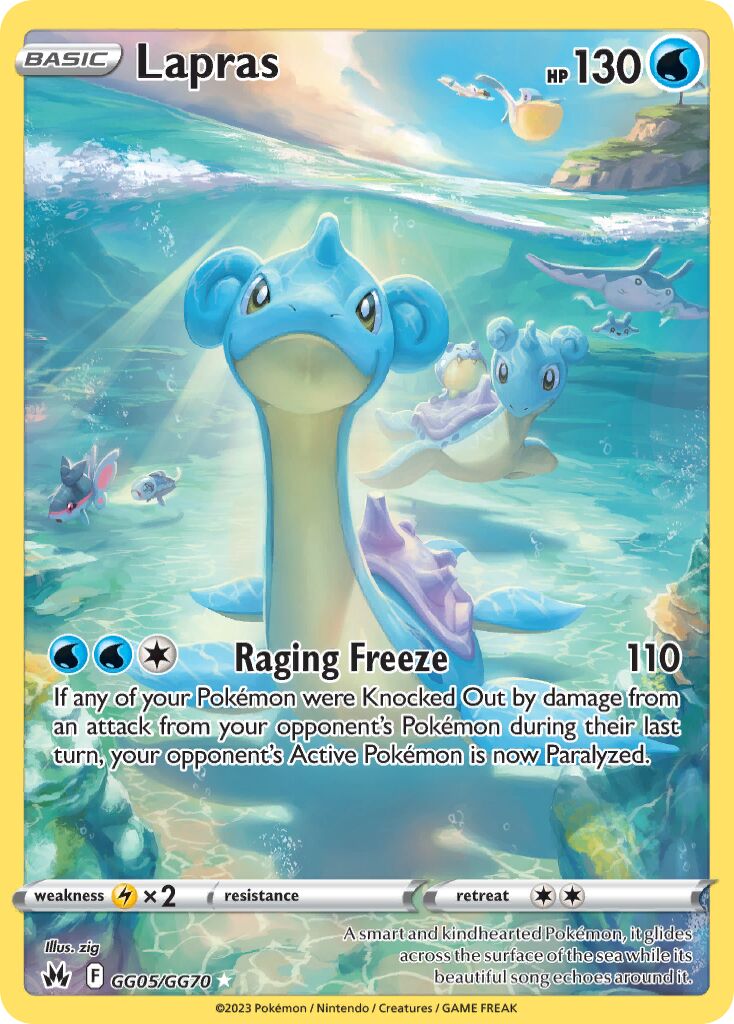 Lapras - GG05/GG70 - Rare Holo (Inglés Foil NM)