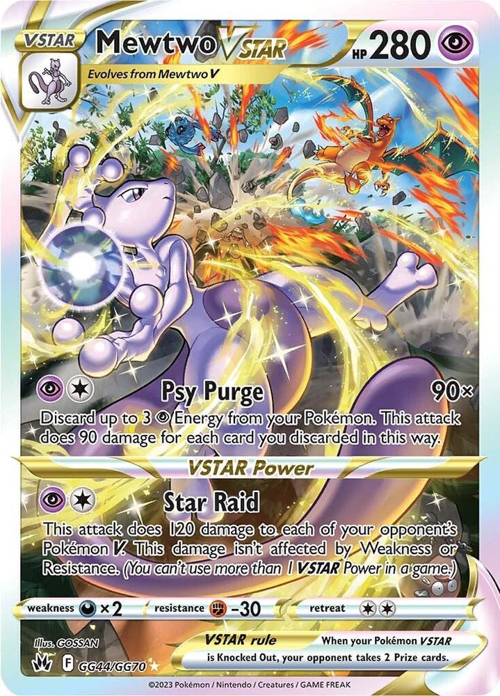 Mewtwo VSTAR - GG44/GG70 - Holo Rare VSTAR (Español Foil LP)