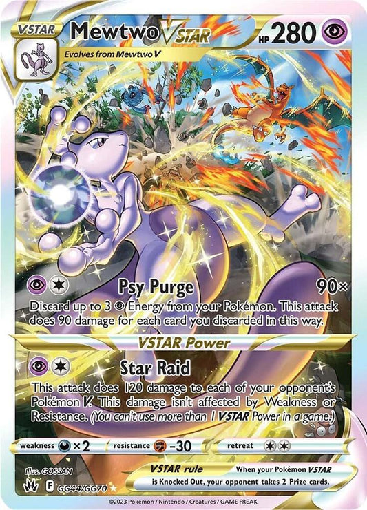 Mewtwo VSTAR - GG44/GG70 - Holo Rare VSTAR (Español Foil LP)