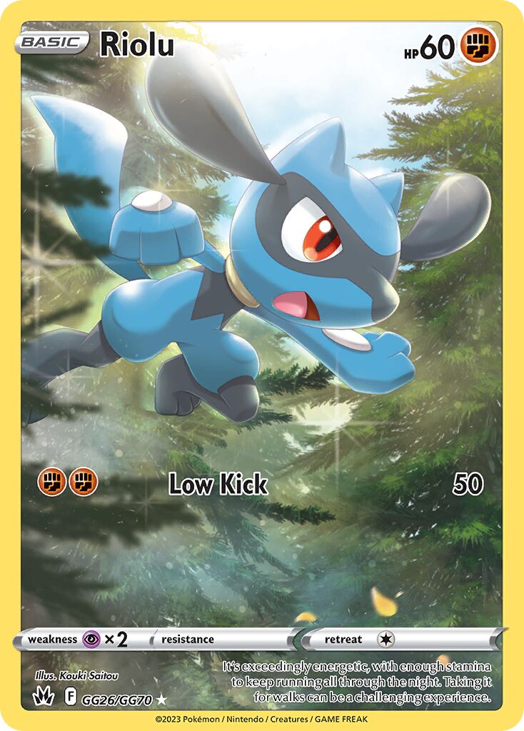 Riolu - GG26/GG70 - Rare Holo (Inglés Foil NM)