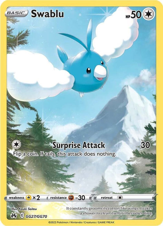 Swablu - GG27/GG70 - Rare Holo (Inglés Foil NM)