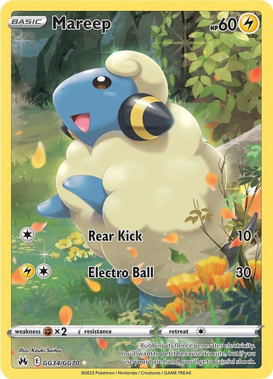 Mareep - GG34/GG70 - Rare Holo (Inglés Foil NM)