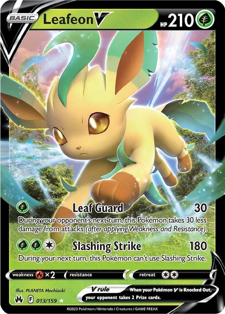 Leafeon V - 013/159 - Holo Rare V (Inglés Foil NM)