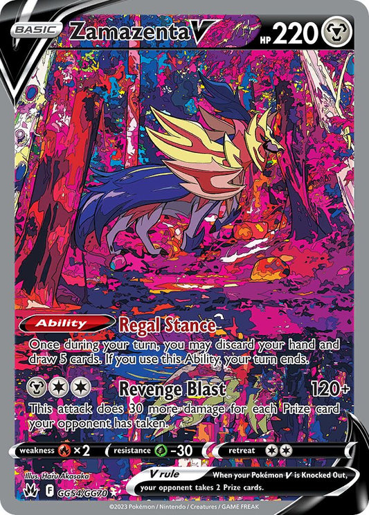 Zamazenta V - GG54/GG70 - Holo Rare V (Español Foil NM)