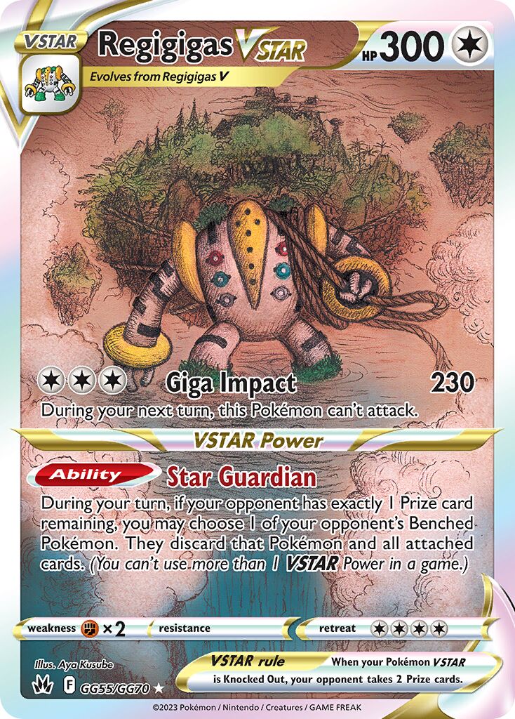 Regigigas VSTAR - GG55/GG70 - Holo Rare VSTAR (Inglés Foil NM)