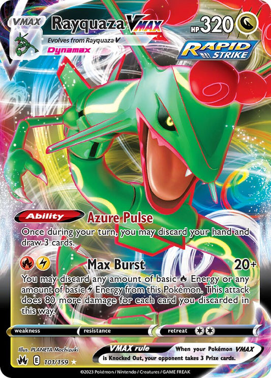 Rayquaza VMAX - 101/159 - Holo Rare VMAX (Inglés Foil NM)