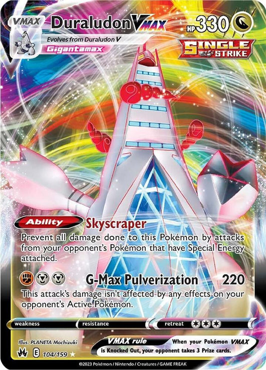 Duraludon VMAX - 104/159 - Holo Rare VMAX (Inglés Foil NM)