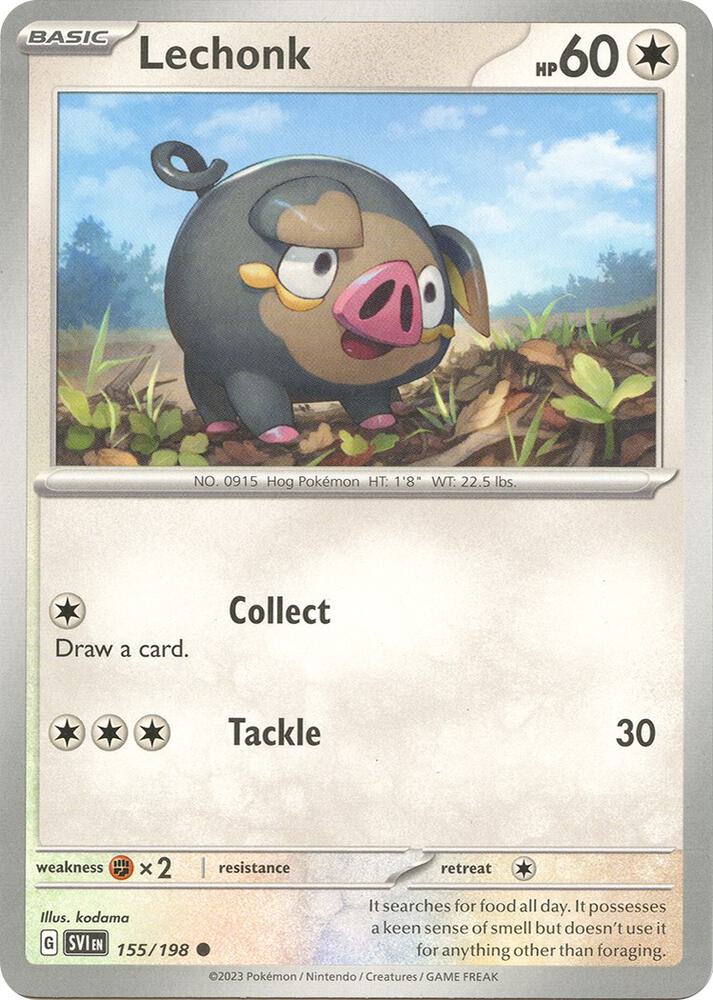 Lechonk - 155/198 - Common (Inglés NM)
