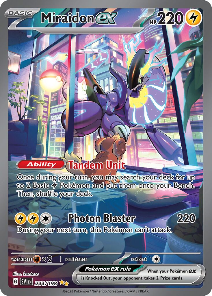 Miraidon ex - 244/198 - Special Illustration Rare (Inglés Foil NM)