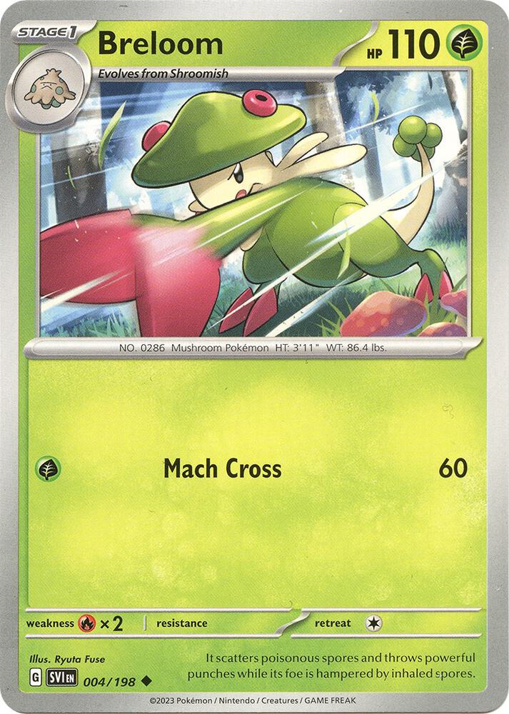 Breloom - 004/198 - Uncommon (Inglés NM)