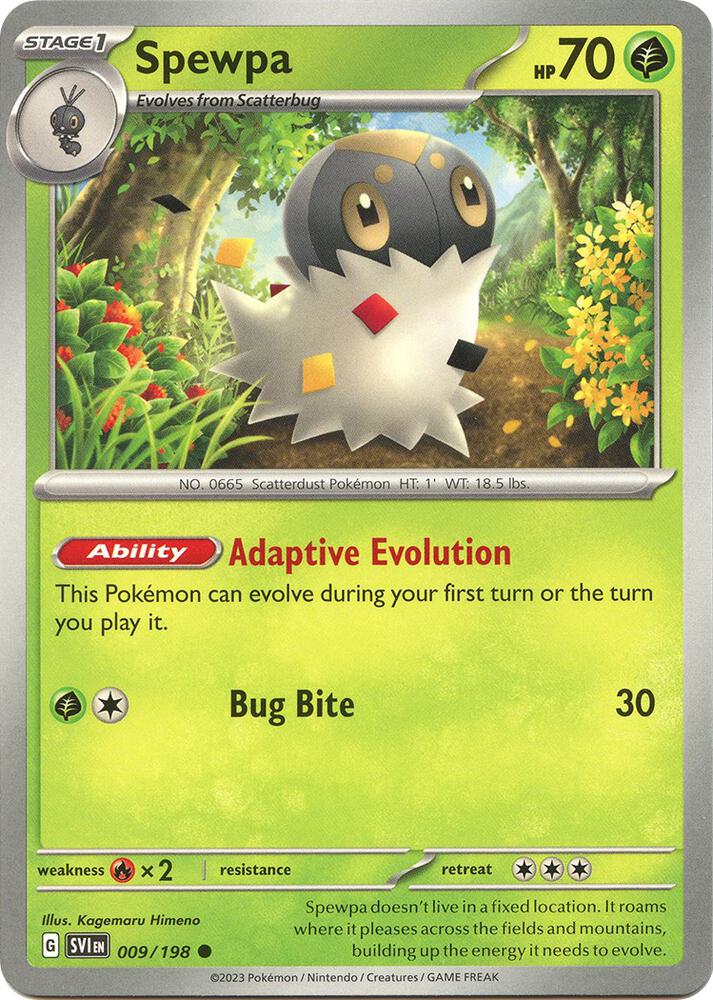 Spewpa - 009/198 - Common (Inglés NM)