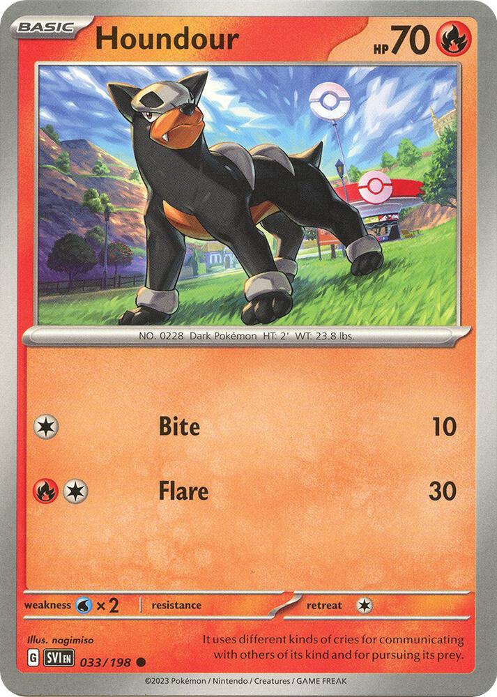 Houndour - 033/198 - Common (Español NM)