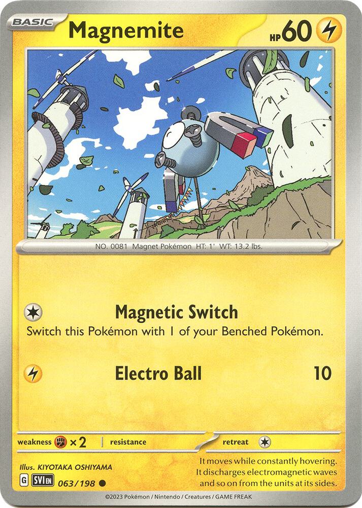 Magnemite - 063/198 - Common (Inglés Reverse Holo NM)