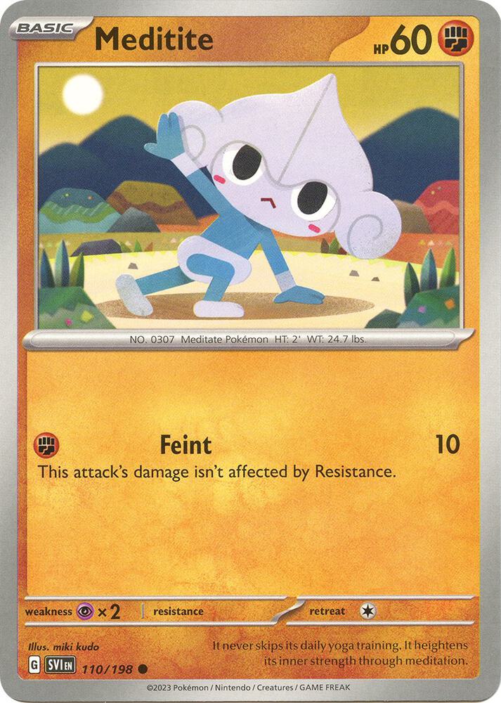 Meditite - 110/198 - Common (Inglés Reverse Holo NM)