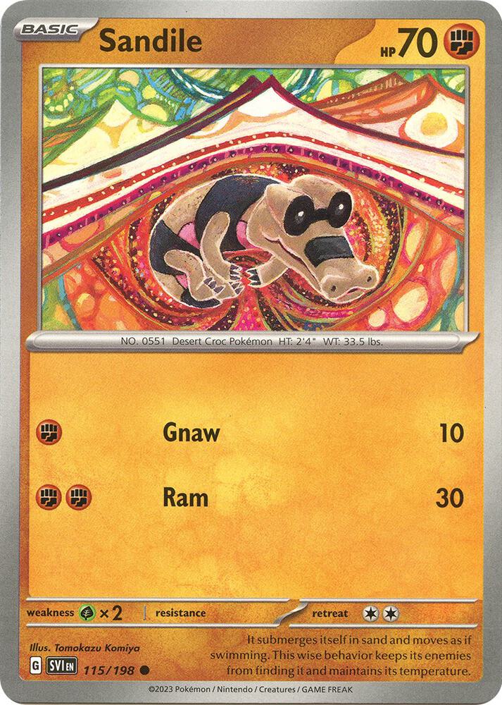Sandile - 115/198 - Common (Inglés NM)