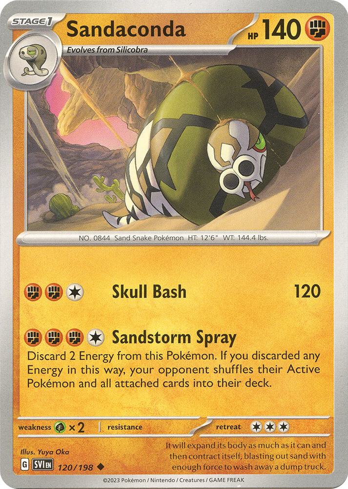 Sandaconda - 120/198 - Uncommon (Inglés NM)