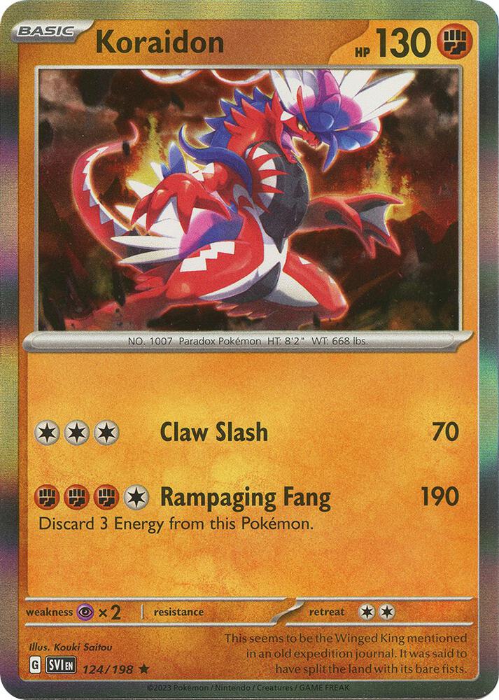 Koraidon - 124/198 - Rare (Inglés Foil NM)
