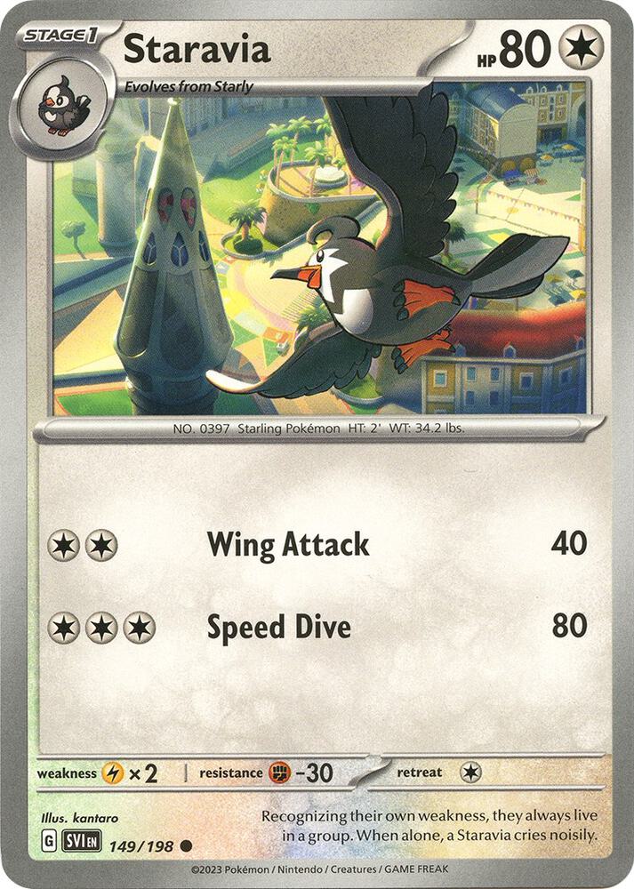 Staravia - 149/198 - Common (Inglés Reverse Holo NM)