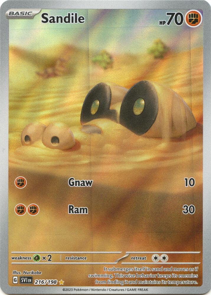 Sandile - 216/198 - Illustration Rare (Inglés Foil NM)