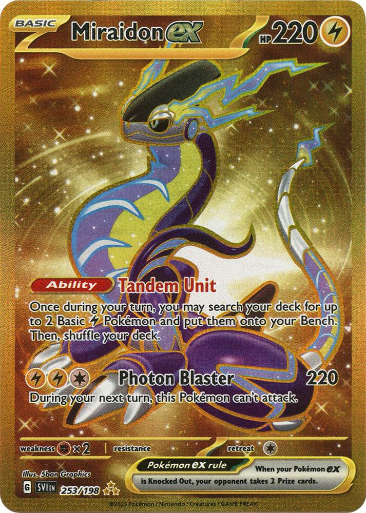 Miraidon ex - 253/198 - Hyper Rare (Inglés Foil NM)