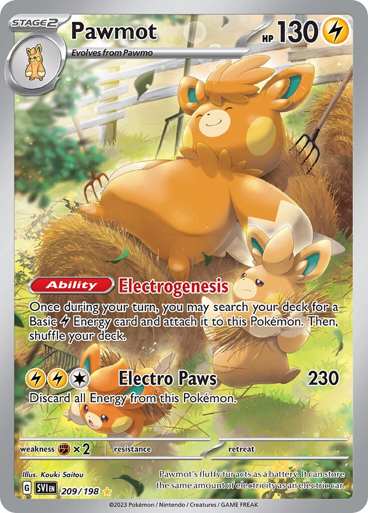 Pawmot - 209/198 - Illustration Rare (Inglés Foil NM)